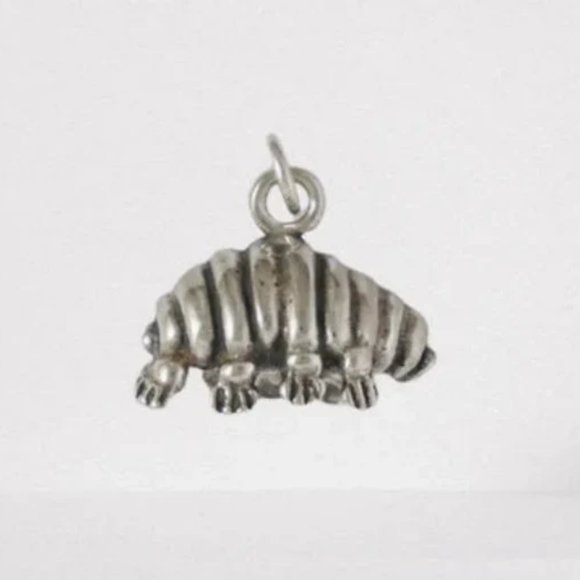 Sterling Silver Tardigrade Charm Pendant